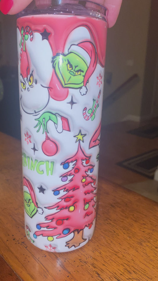 Grinch Skinny Tumbler